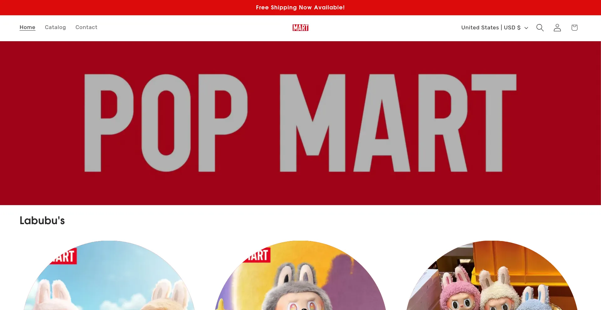 Website screenshot of Popmartusa.net