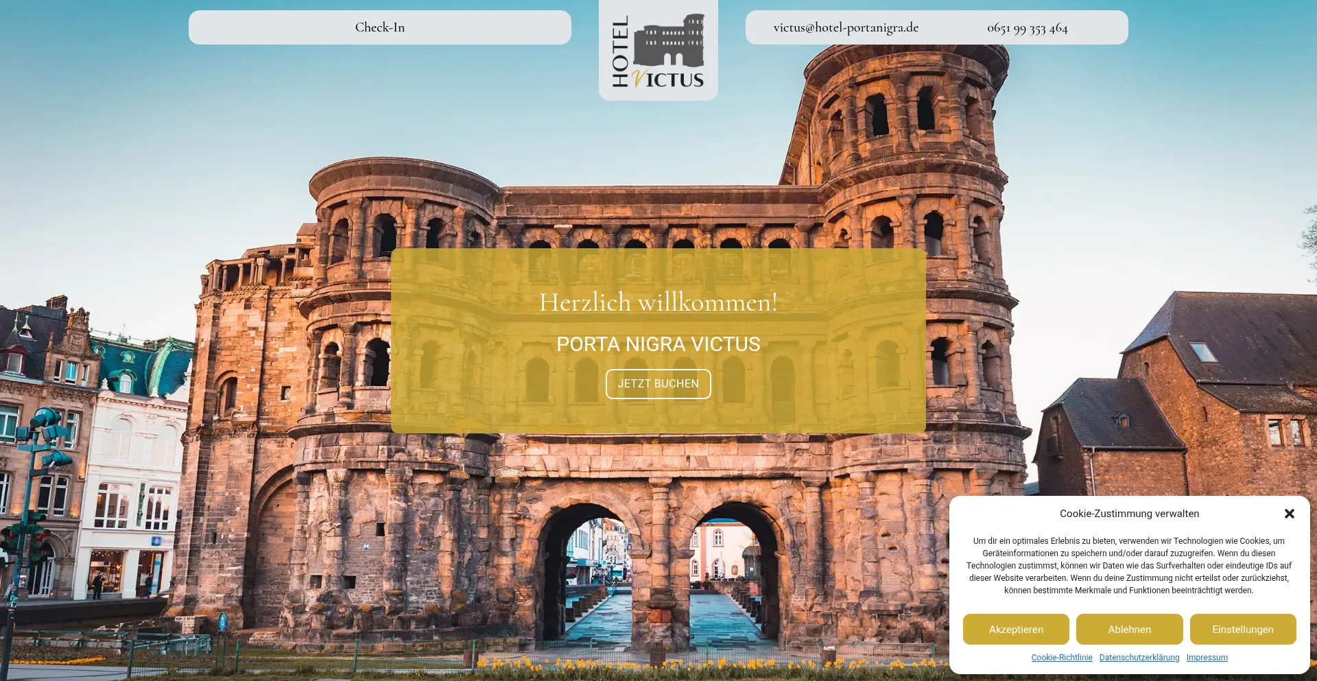 Website screenshot of Porta-nigra-victus.de