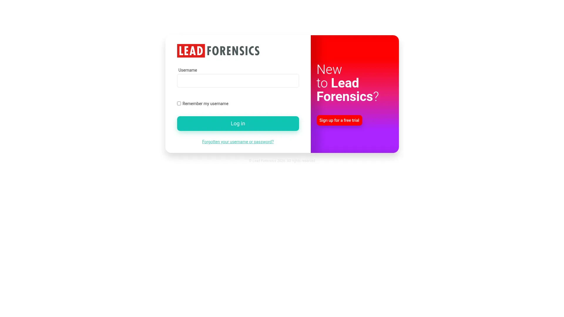 Portal.leadforensics.com