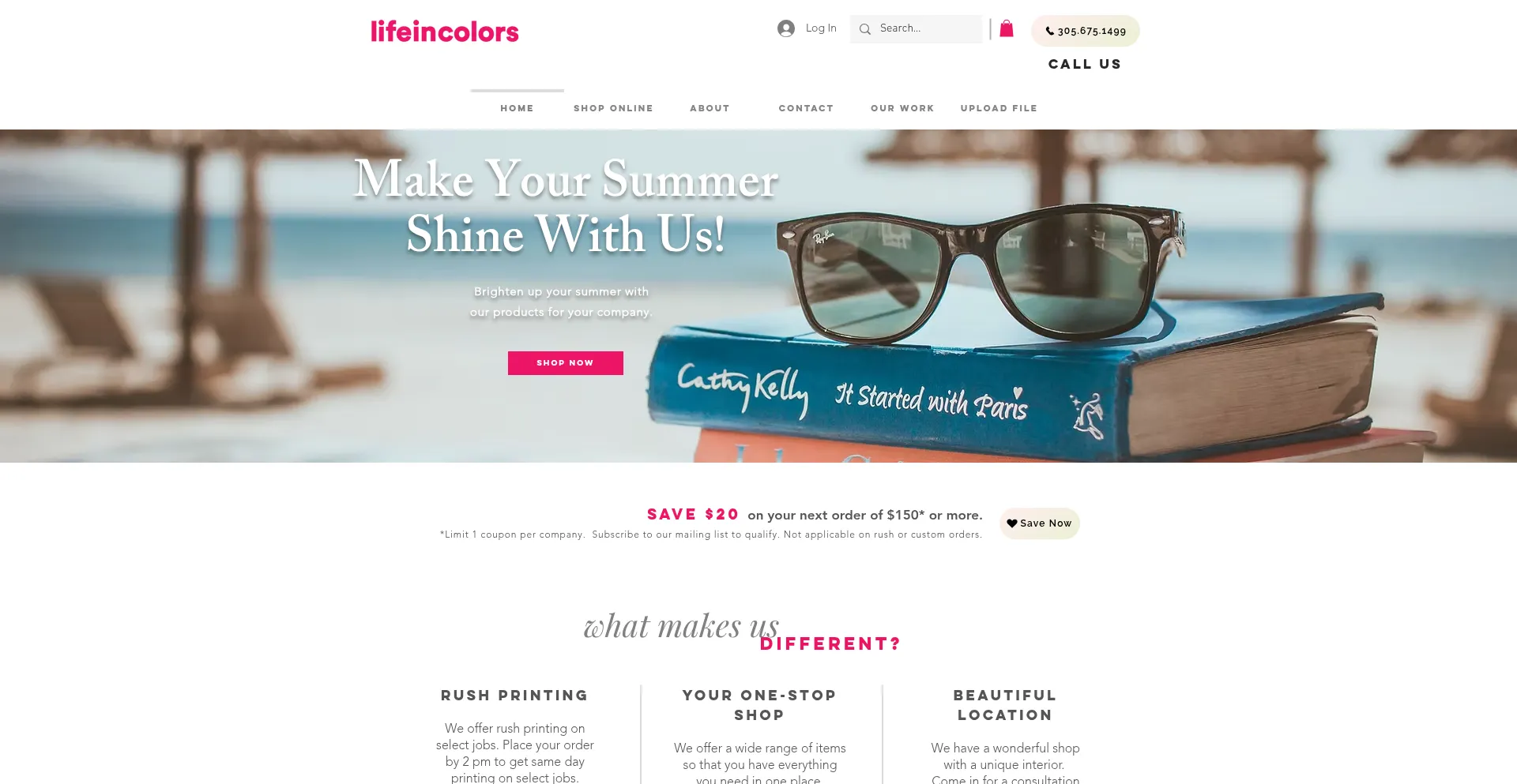 Website screenshot of Postcardparcelstore.pro