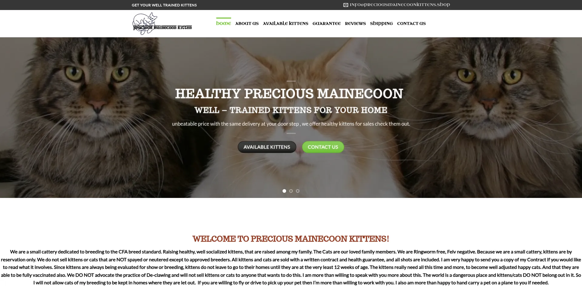 Preciousmainecoonkittens.shop est-il Sûr et Fiable ?