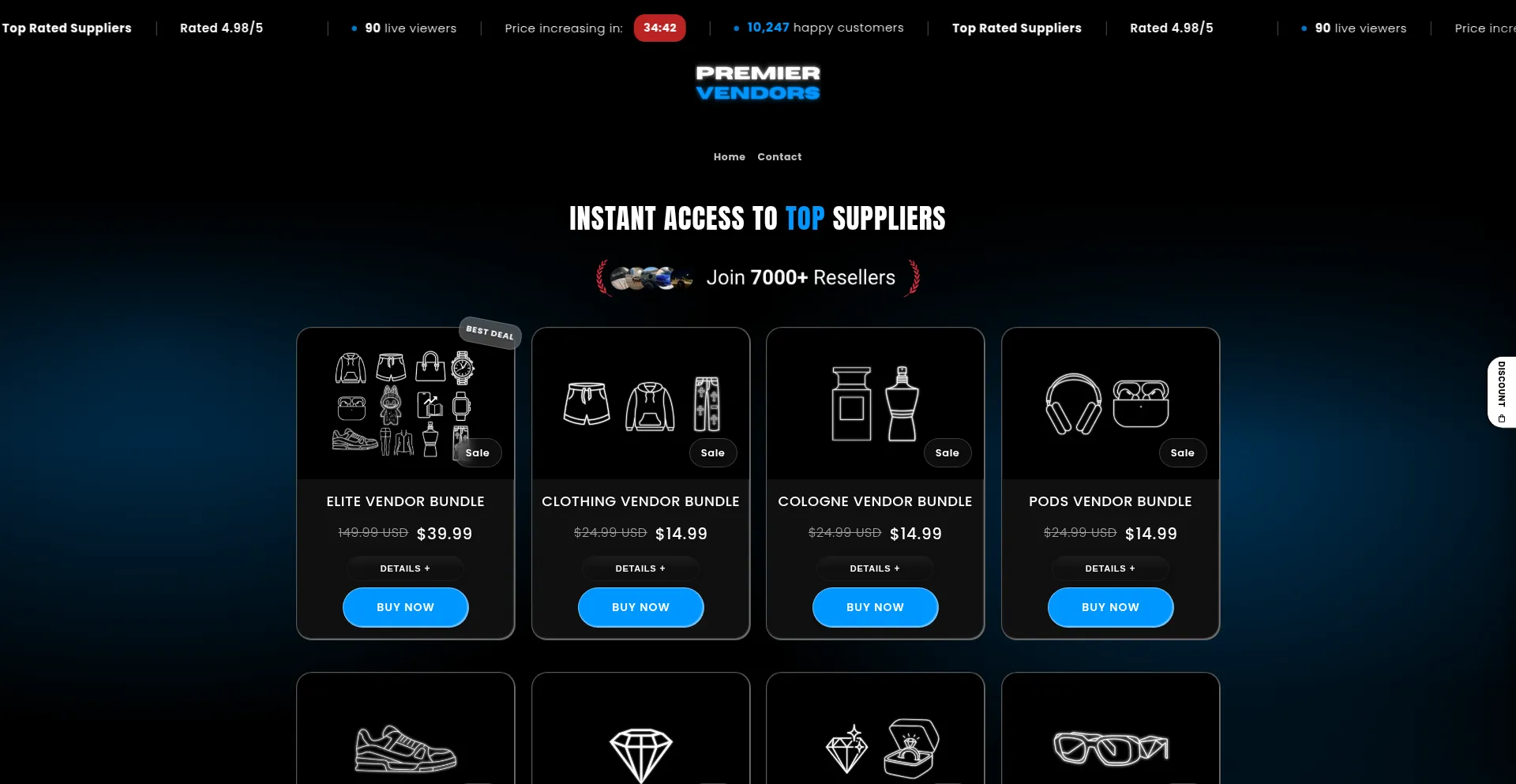 Premierresells.com Screenshot