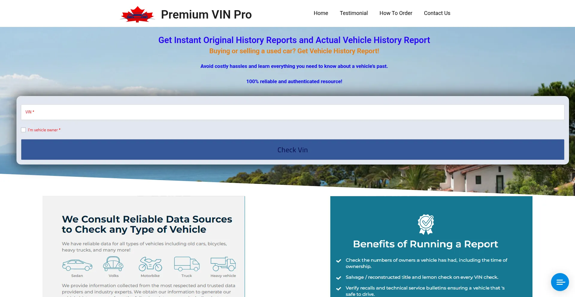 Website screenshot of Premiumvinpro.ca