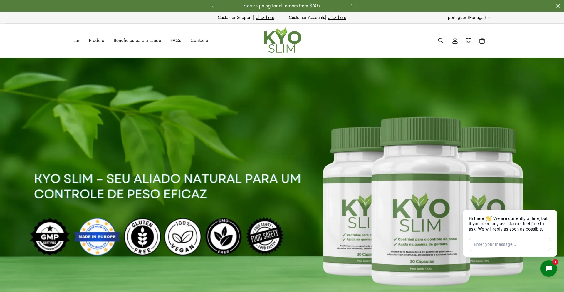 Website screenshot of Primecellnutrition.com