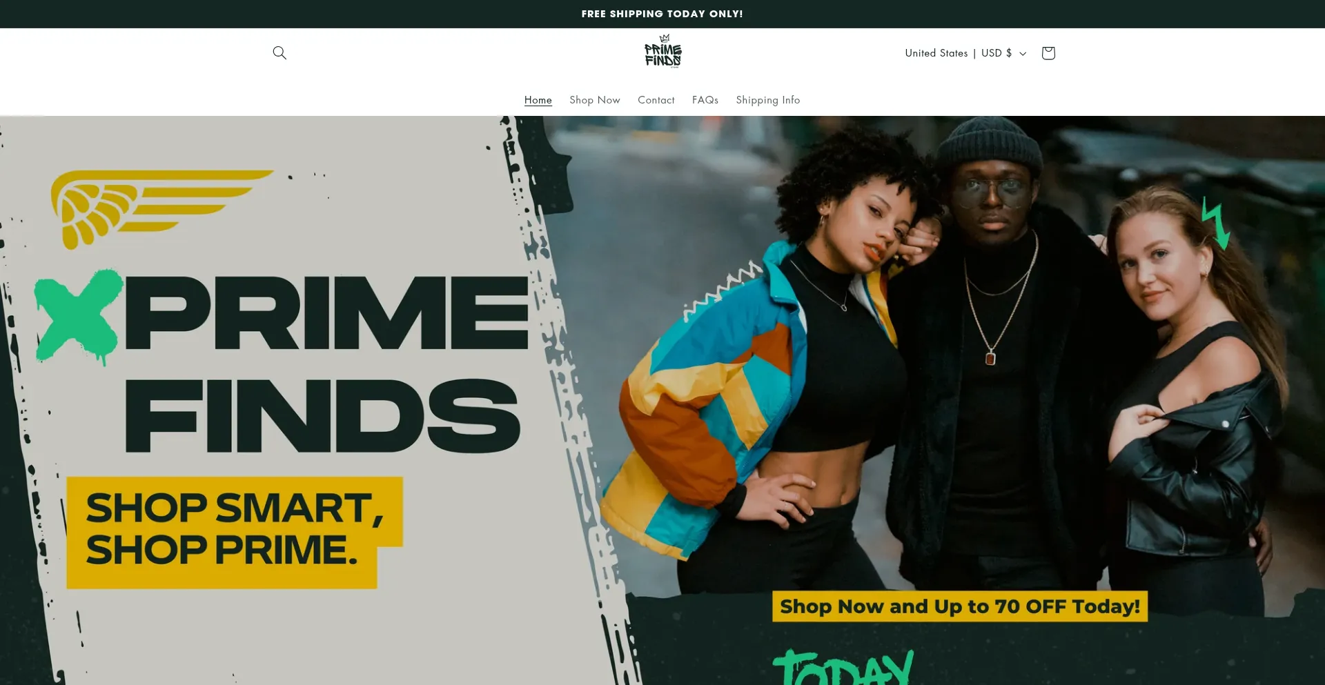 Website screenshot of Primefindsco.co