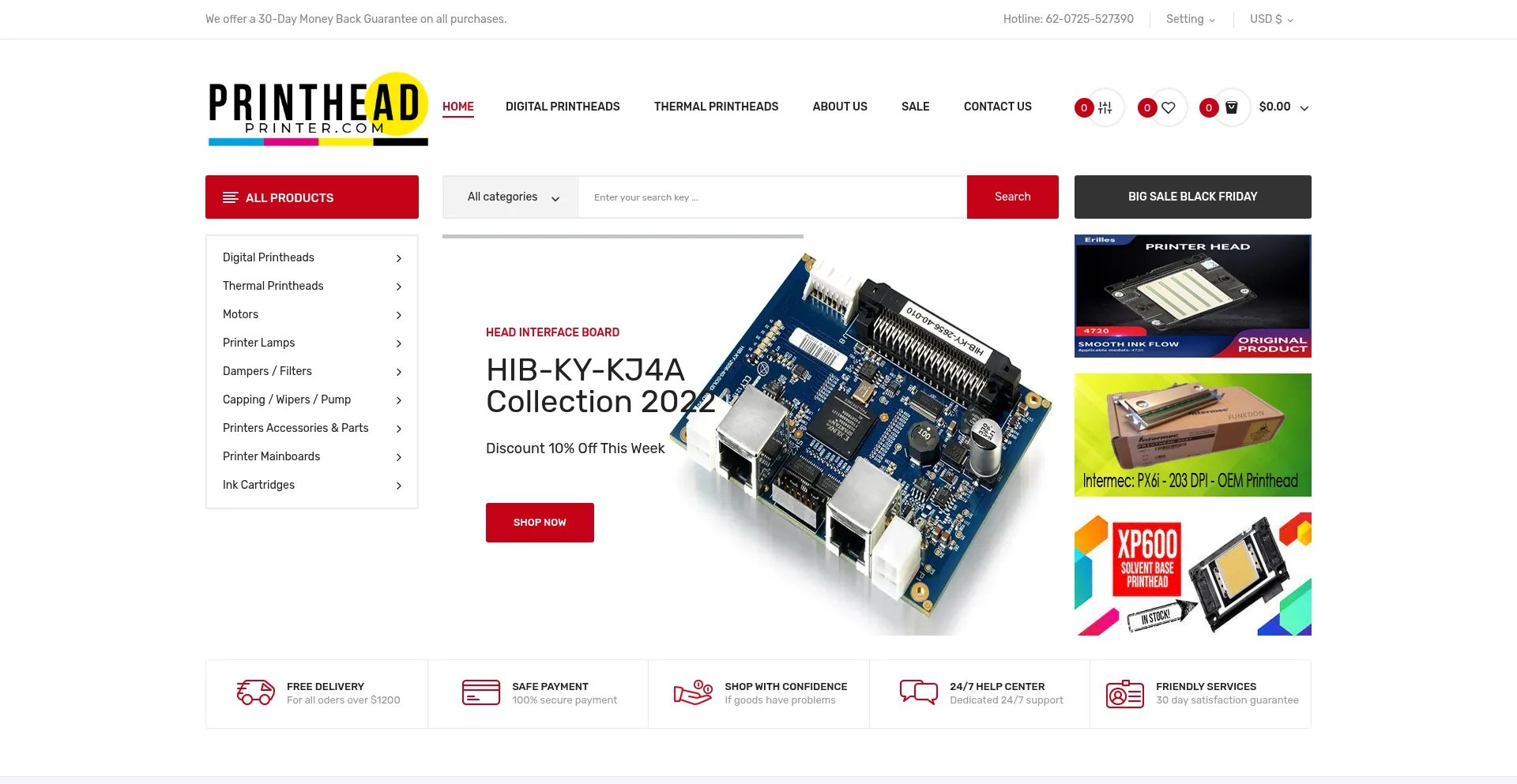 Printheadprinter.com Screenshot