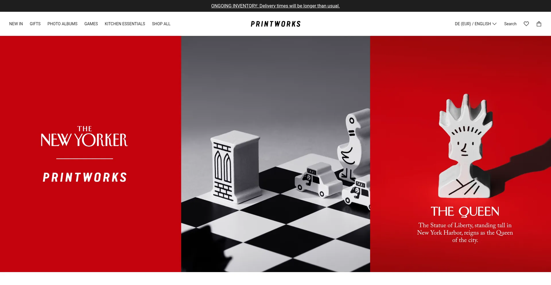 Website screenshot of Printworksmarket.com
