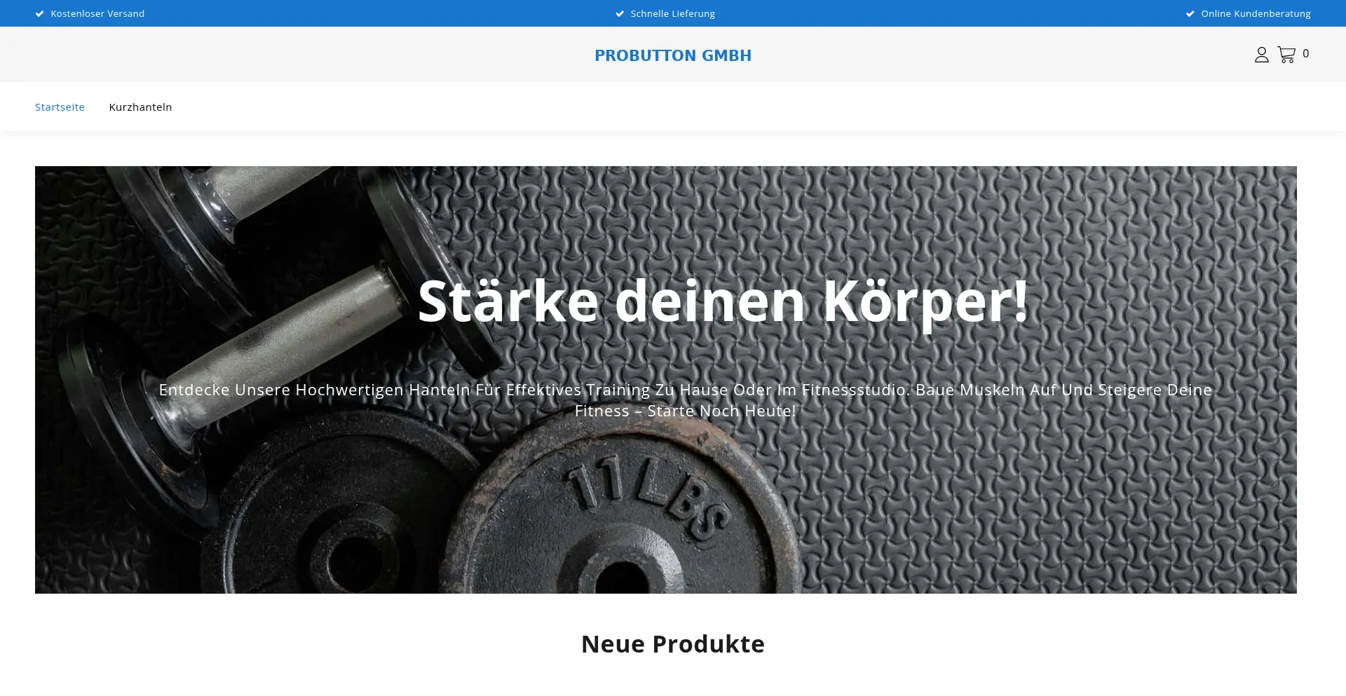 Website screenshot of Probutton-tech.de
