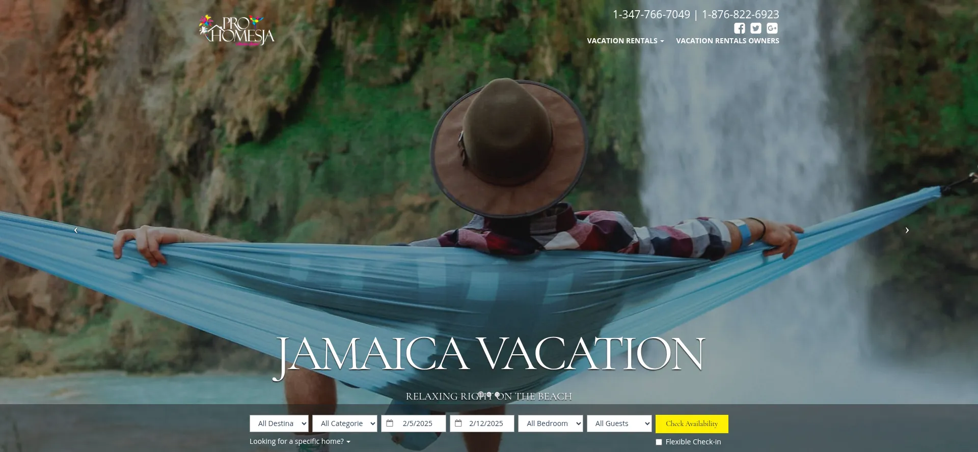 Website screenshot of Prohomesja.com