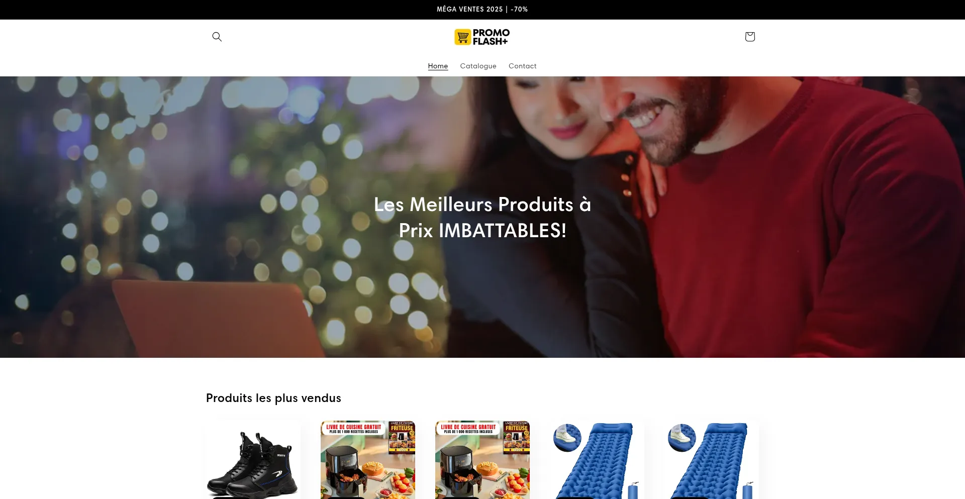 Website screenshot of Promoflashplus.com