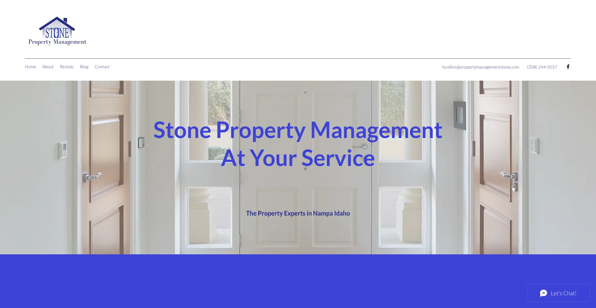 Website screenshot of Propertymanagementstone.com
