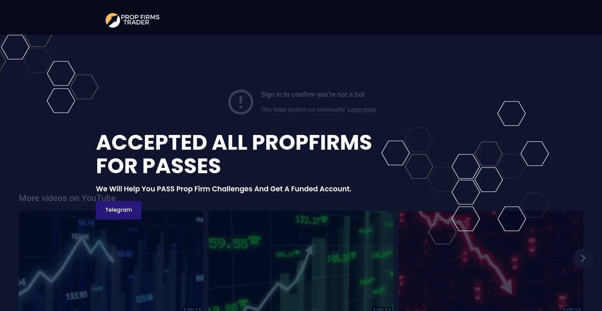 Propfirmstrader.com Screenshot