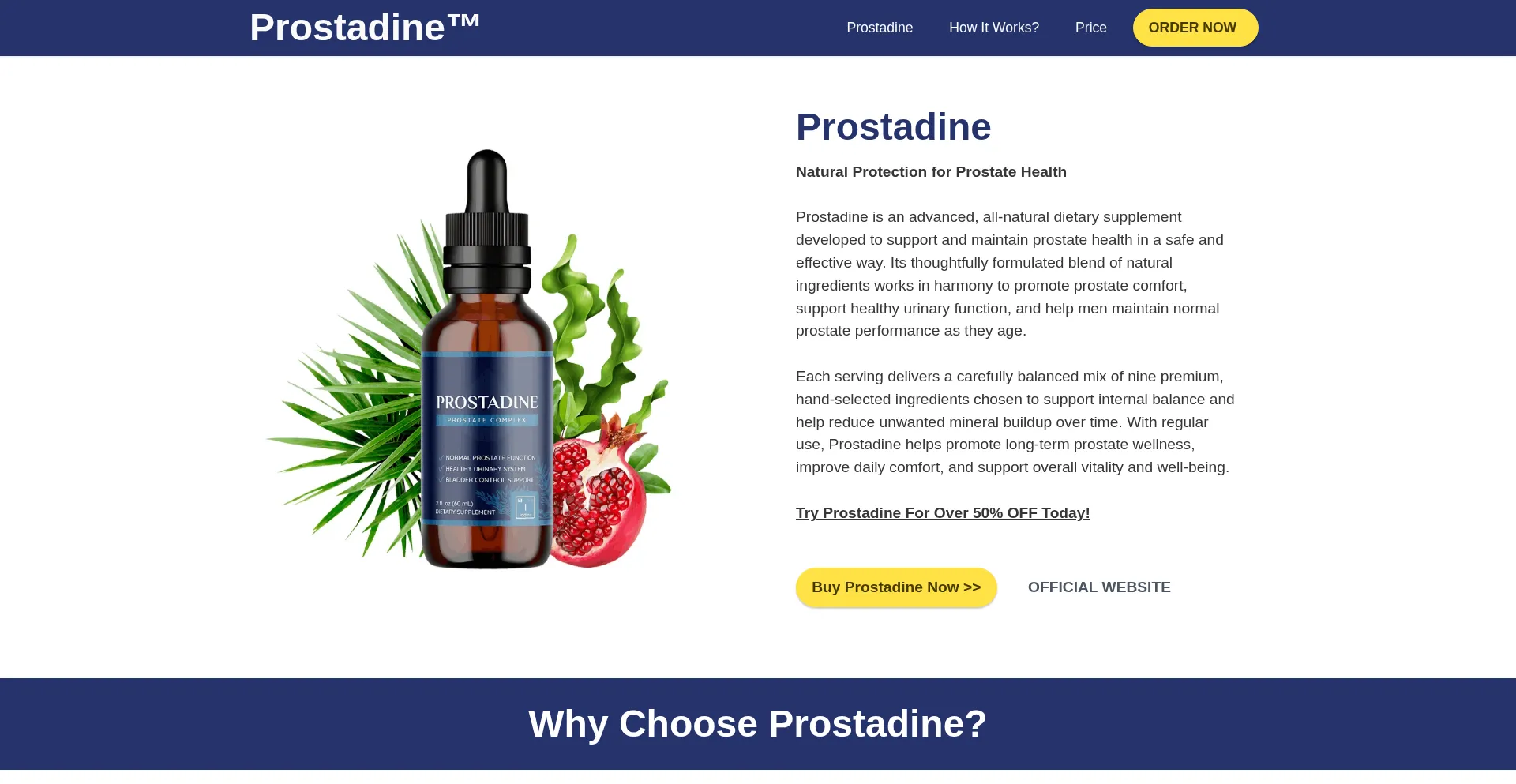 Prostadineofficials.com
