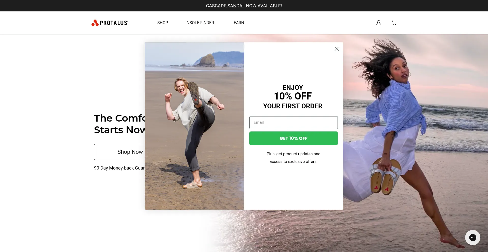 Website screenshot of Protalus.com