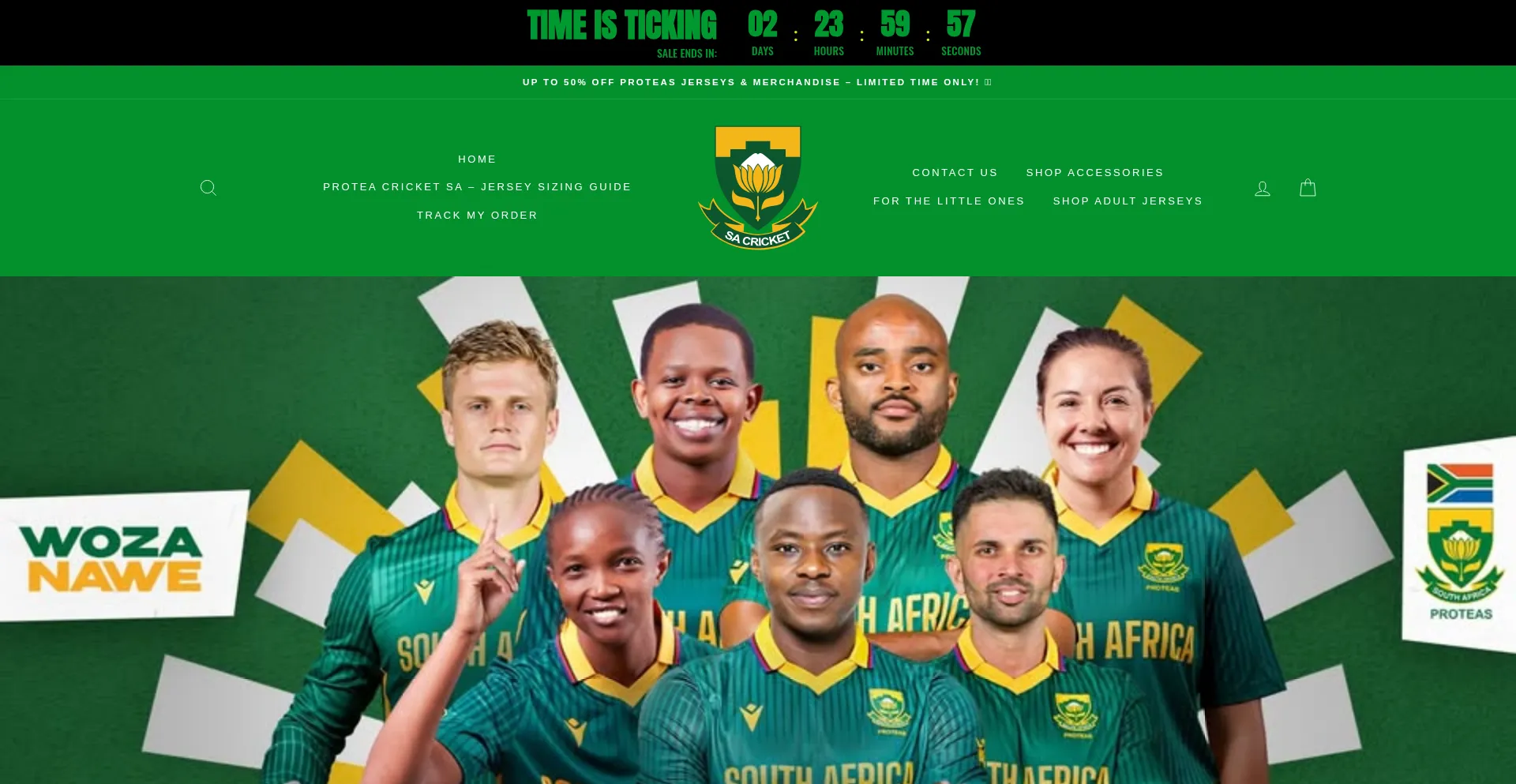 Proteacricketsa.co.za Screenshot