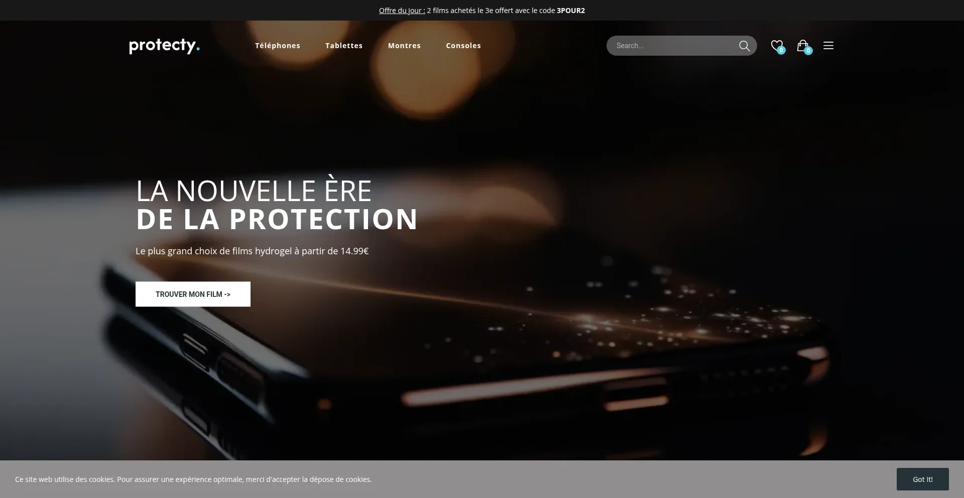 Protecty.fr Screenshot