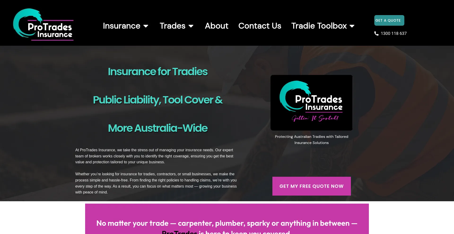 Protradesinsurance.com.au