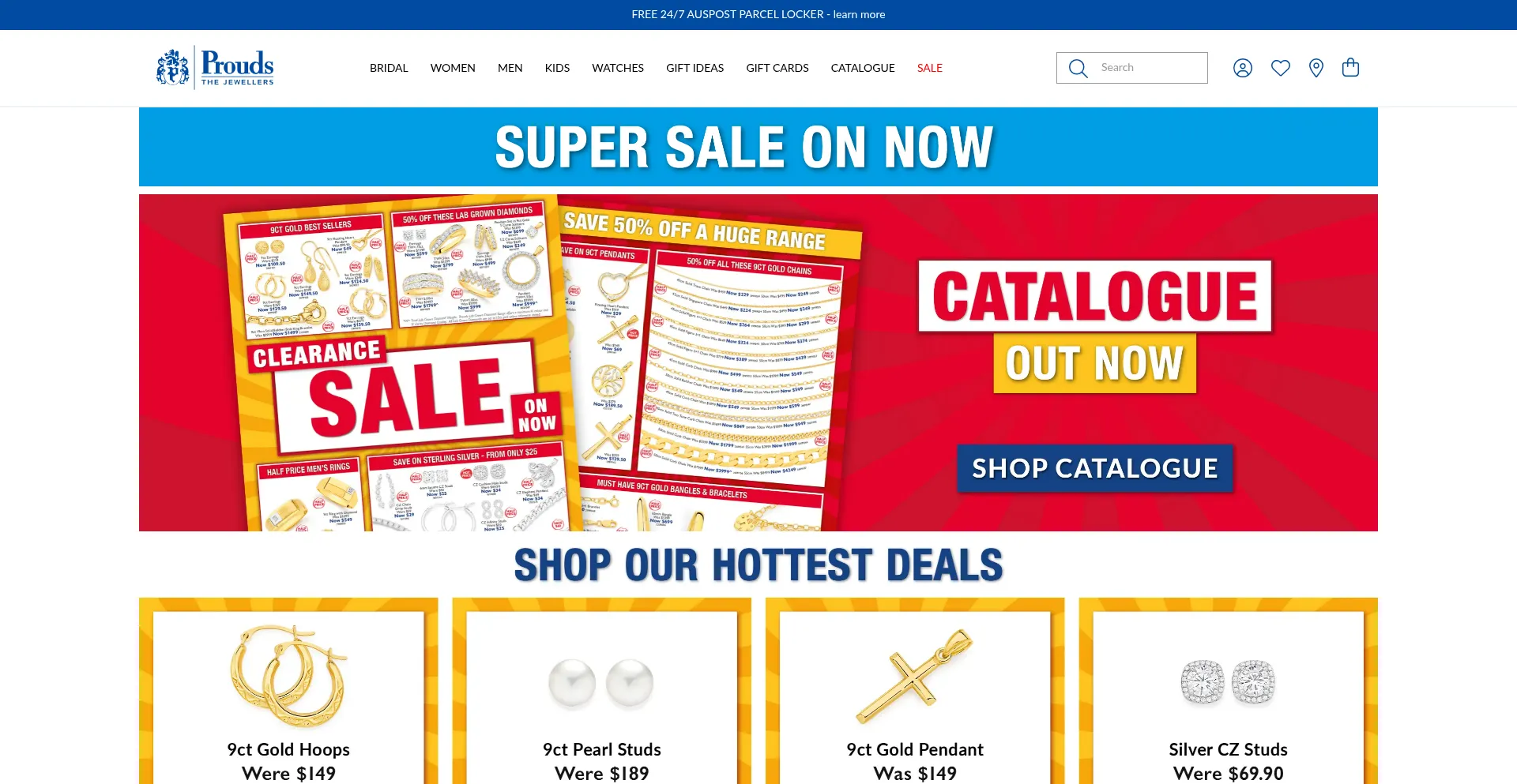 Prouds.com.au Screenshot