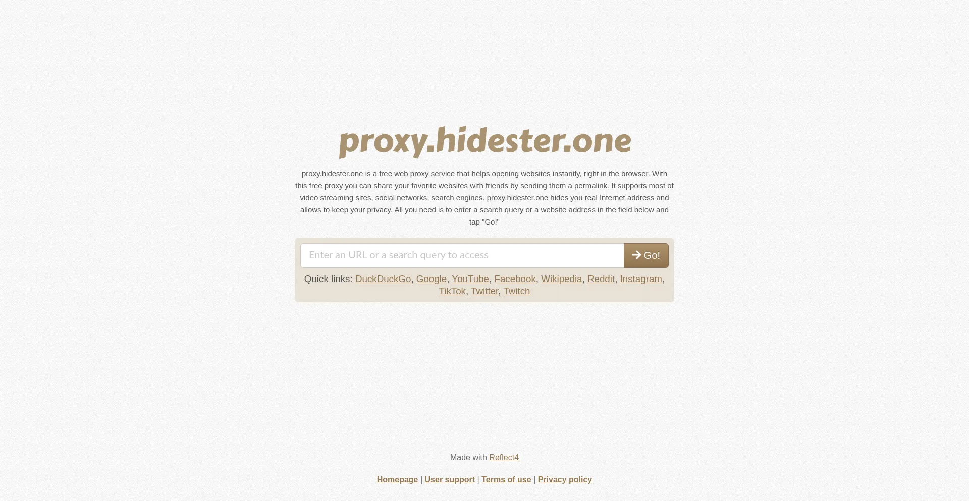 Proxy.hidester.one