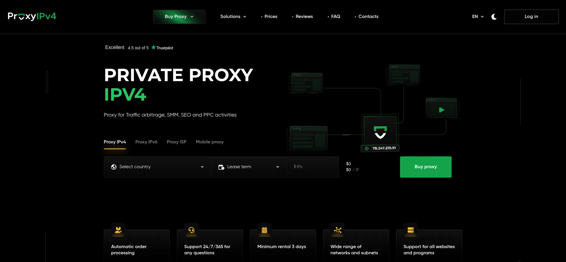 Proxy-ipv4.com Screenshot