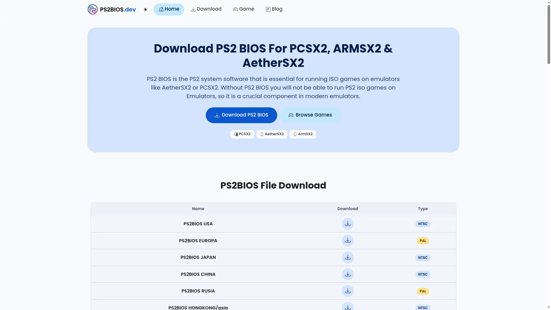 Ps2bios.dev