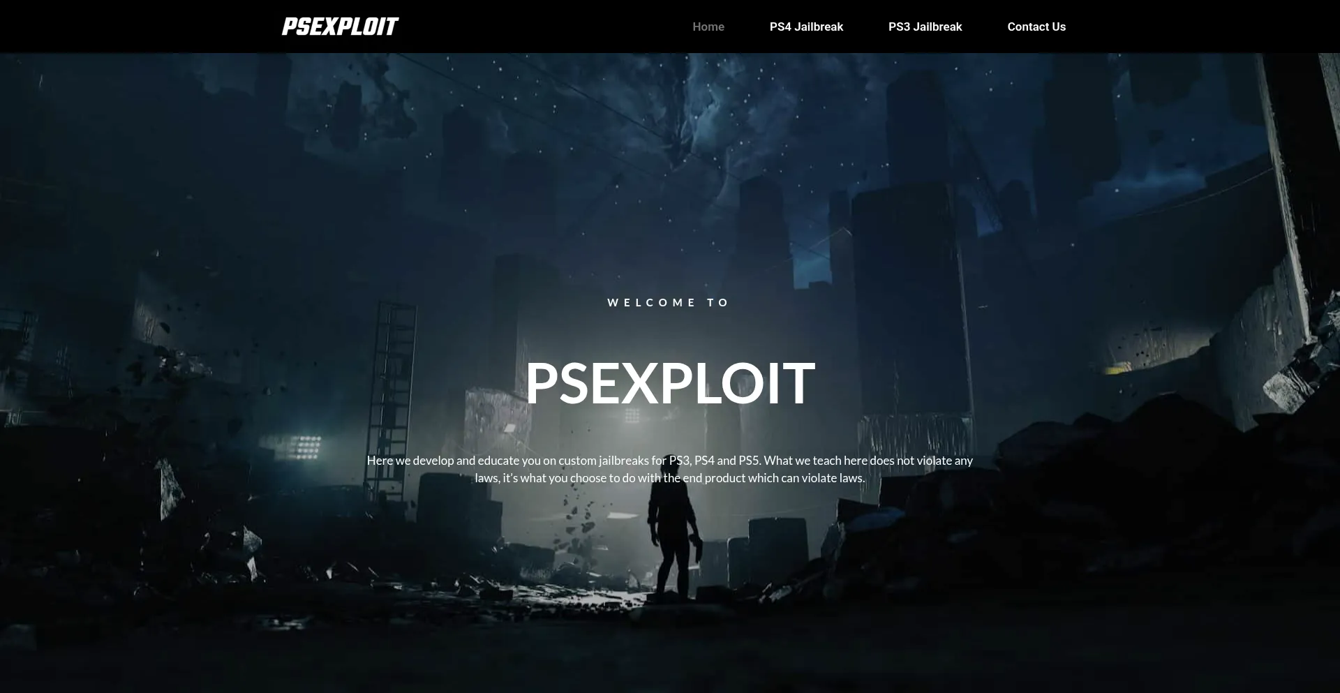 Website screenshot of Psexploit.com
