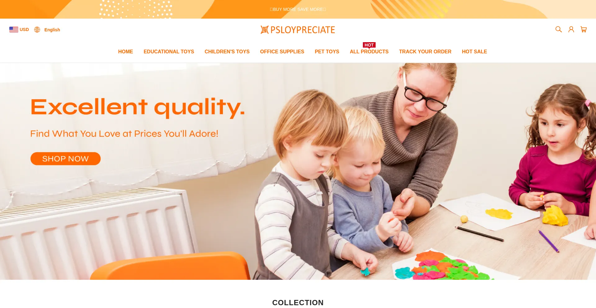 Website screenshot of Psloypreciate.com