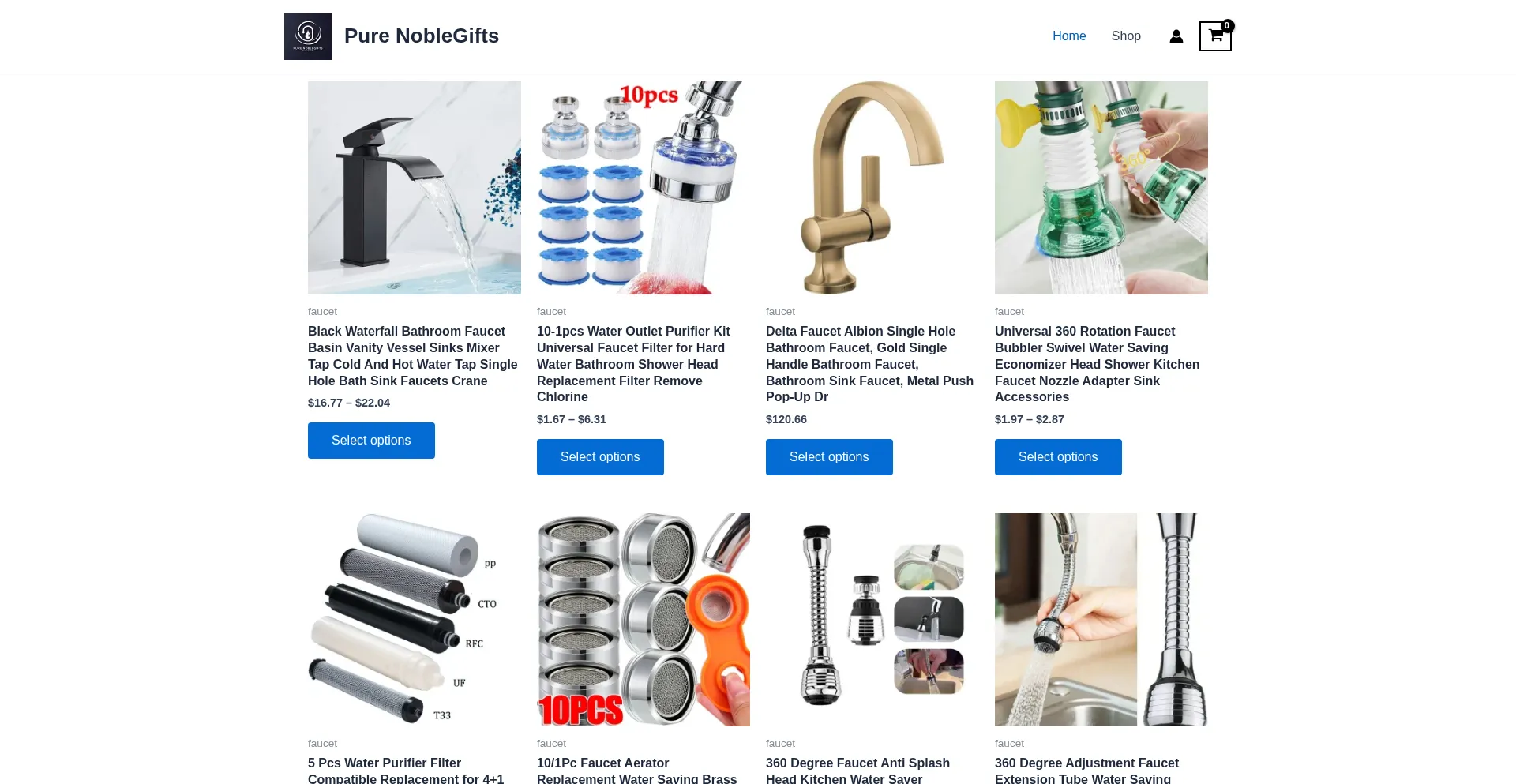 Website screenshot of Purengifts.shop