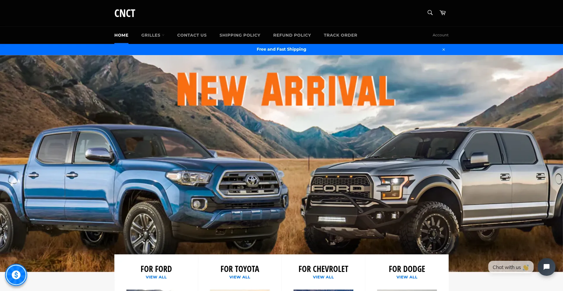 Website screenshot of Qdcnct-autoparts.com
