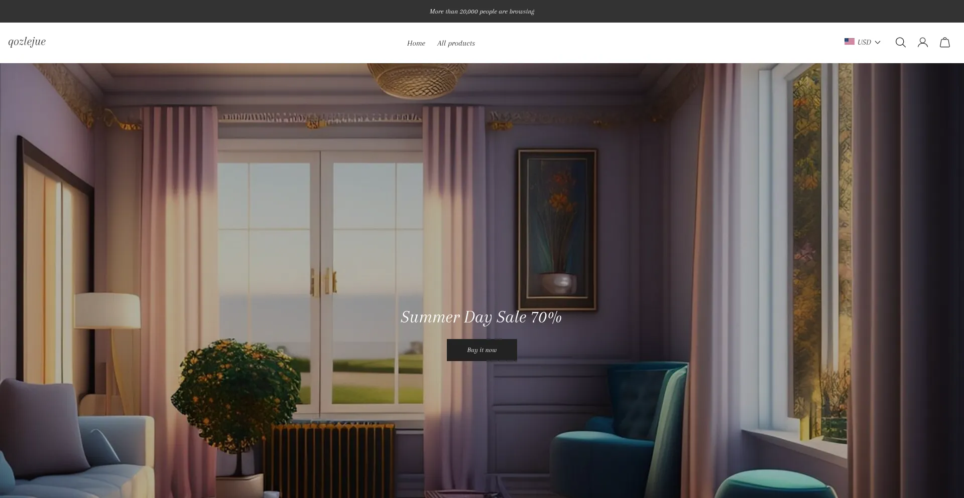 Website screenshot of Qozlejue.com