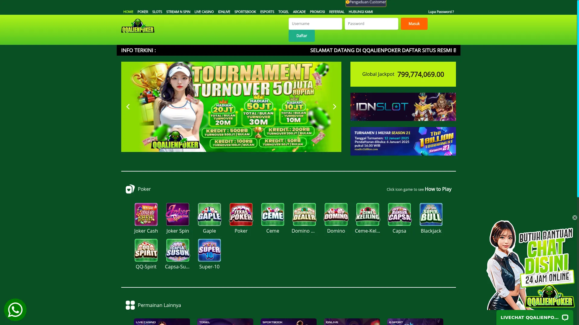 Qqalienpoker.com