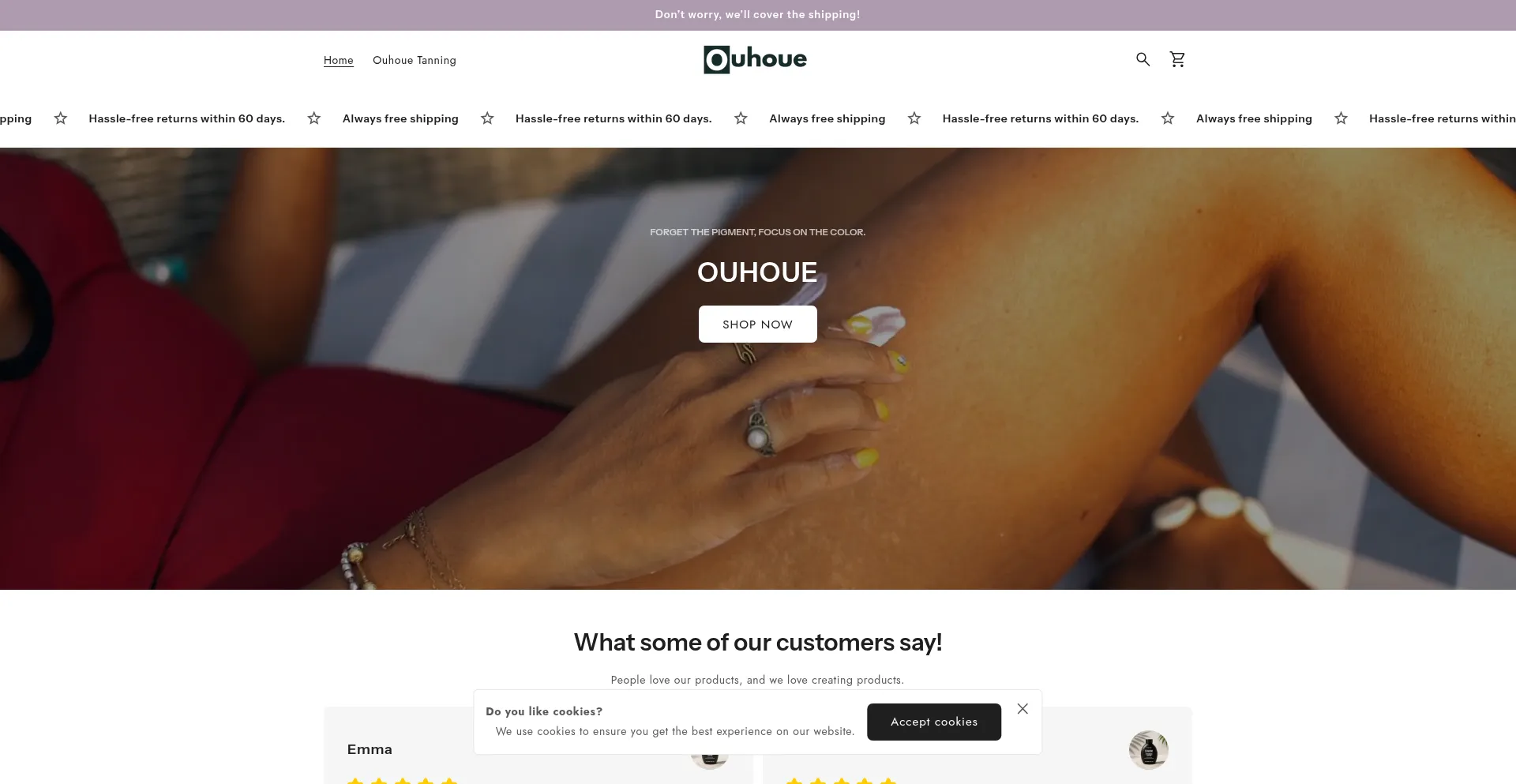 Website screenshot of Qqy2u8-et.myshopify.com