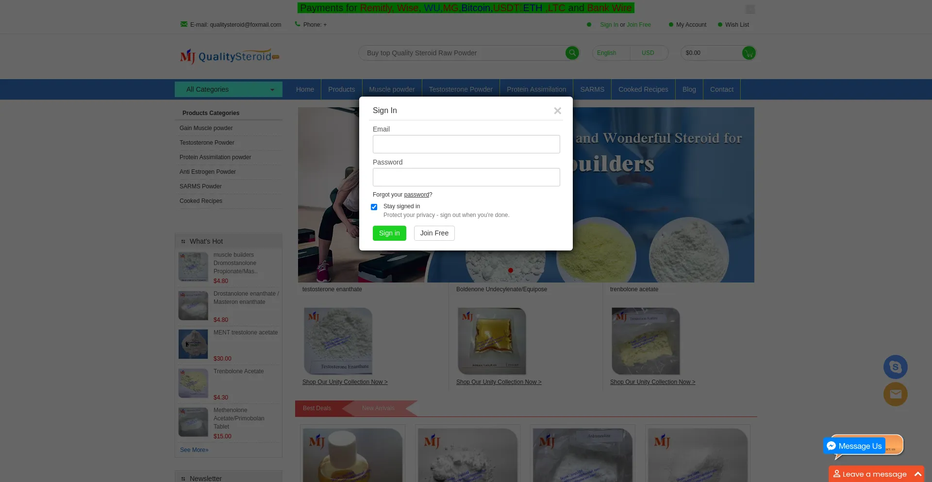 Qualitysteroid.com est-il Sûr et Fiable ?