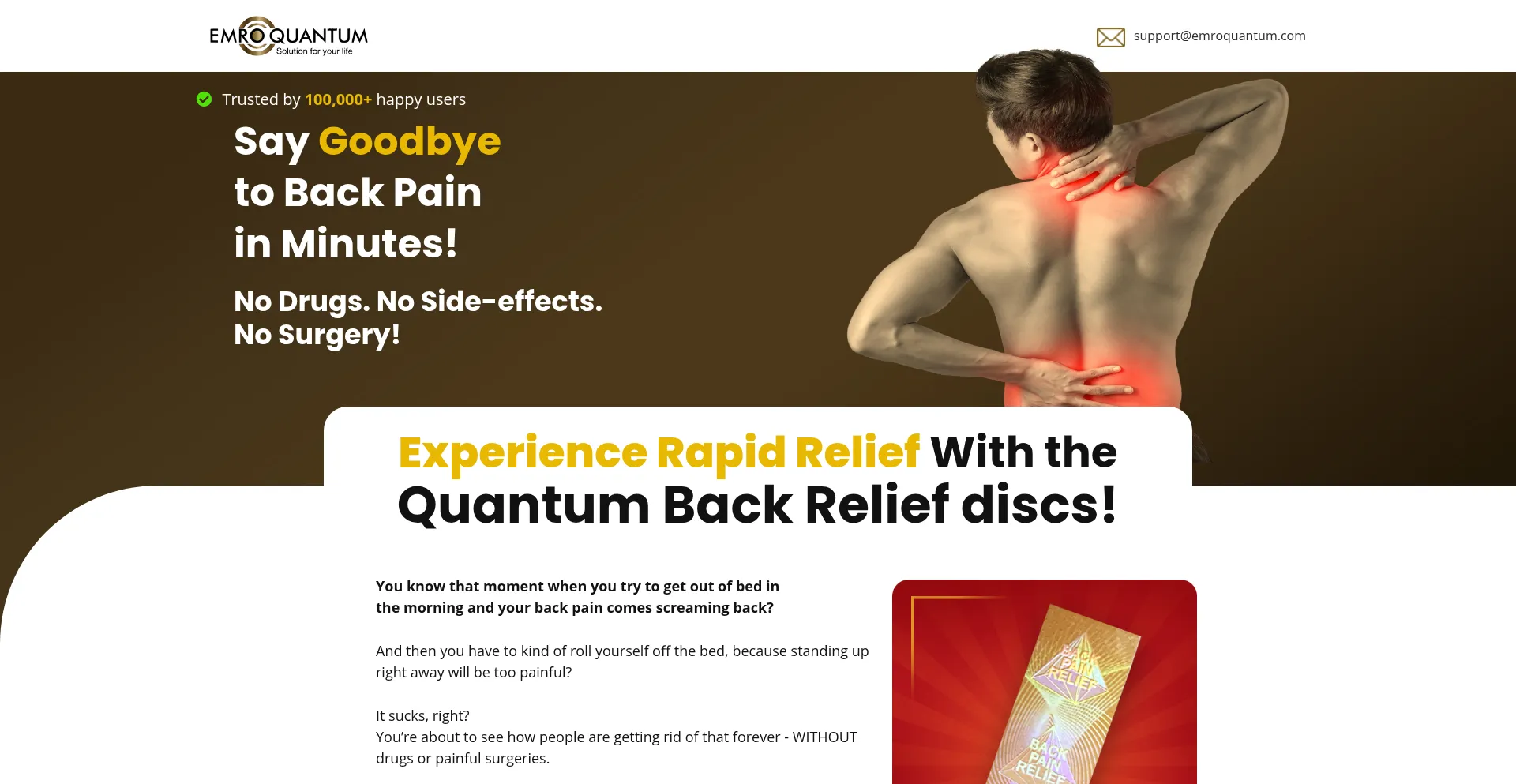 Quantumbackrelief.com est-il Sûr et Fiable ?