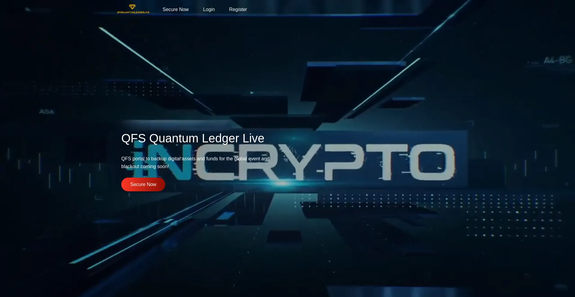 Website screenshot of Quantumliveledger.com