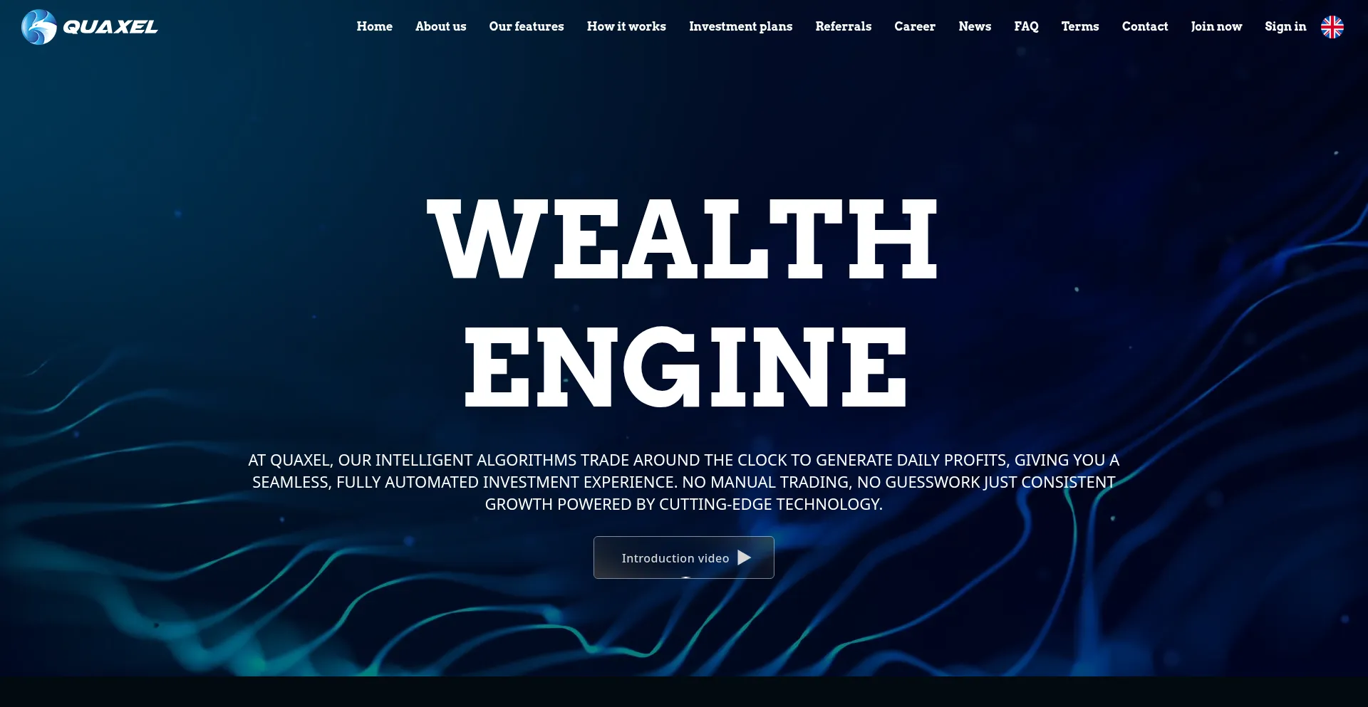 Website screenshot of Quaxel.org