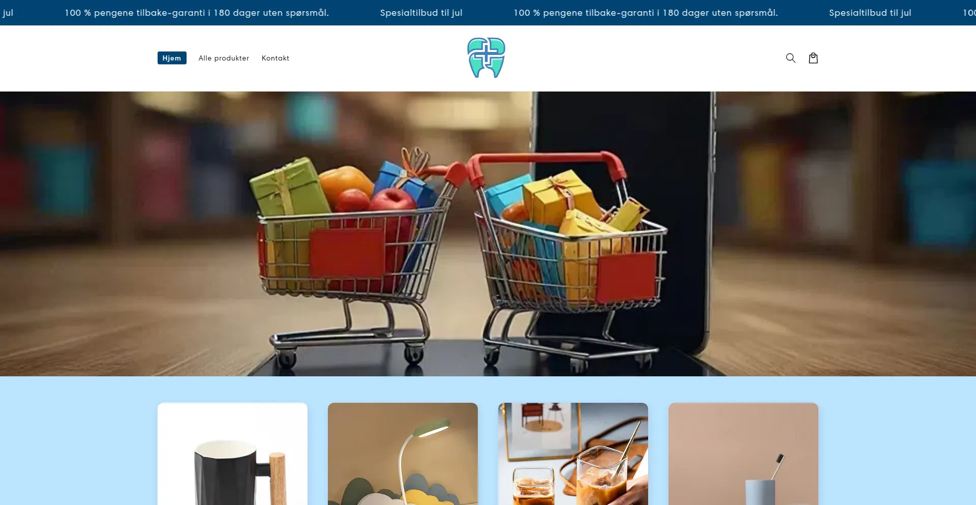 Website screenshot of Quirbly.store