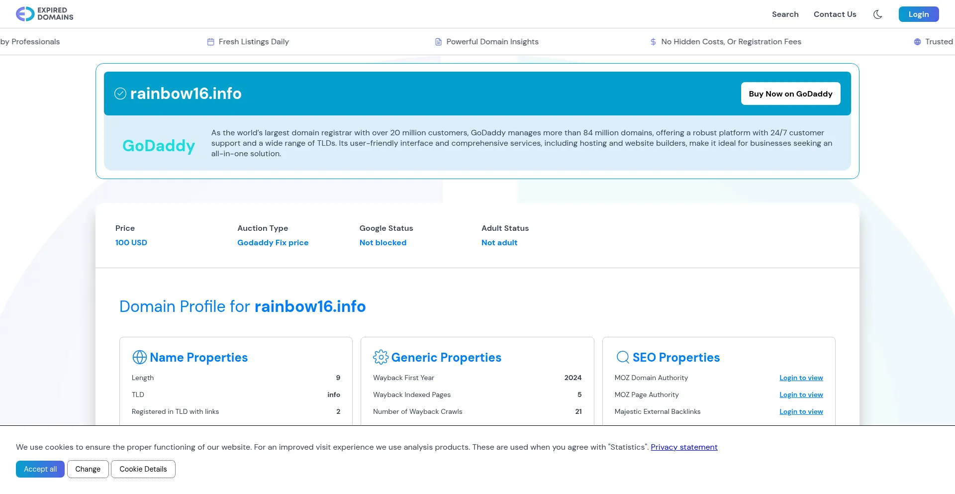 Rainbow16.info est-il Sûr et Fiable ?