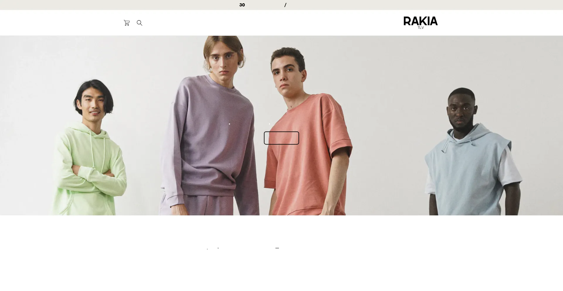 Website screenshot of Rakiatlv.com