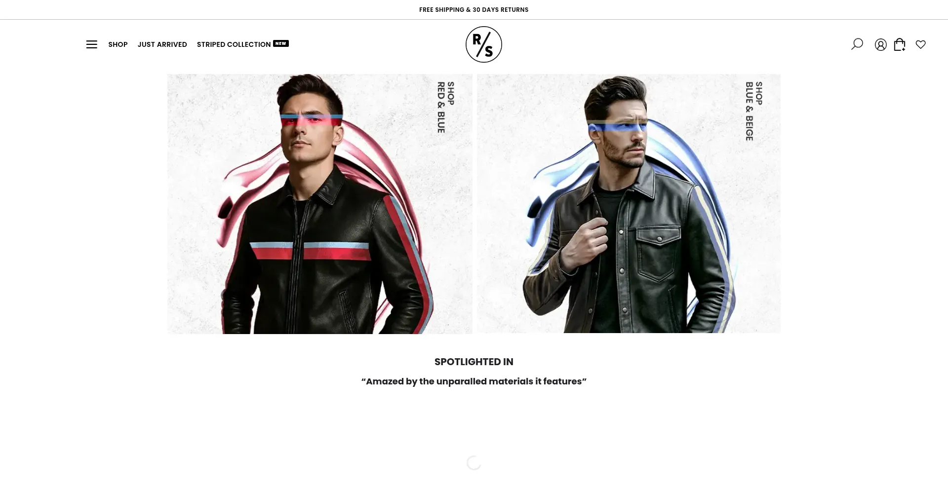 Website screenshot of Ralphskin.com