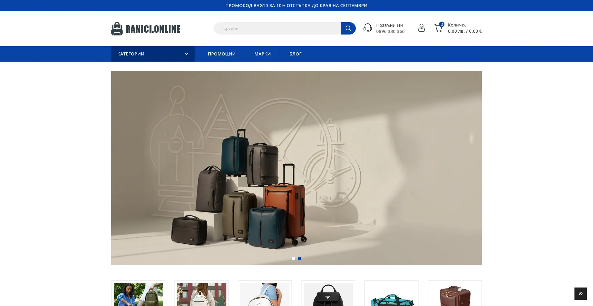 Website screenshot of Ranici.online