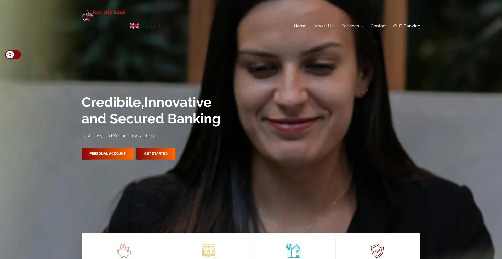 Website screenshot of Ravcity.com