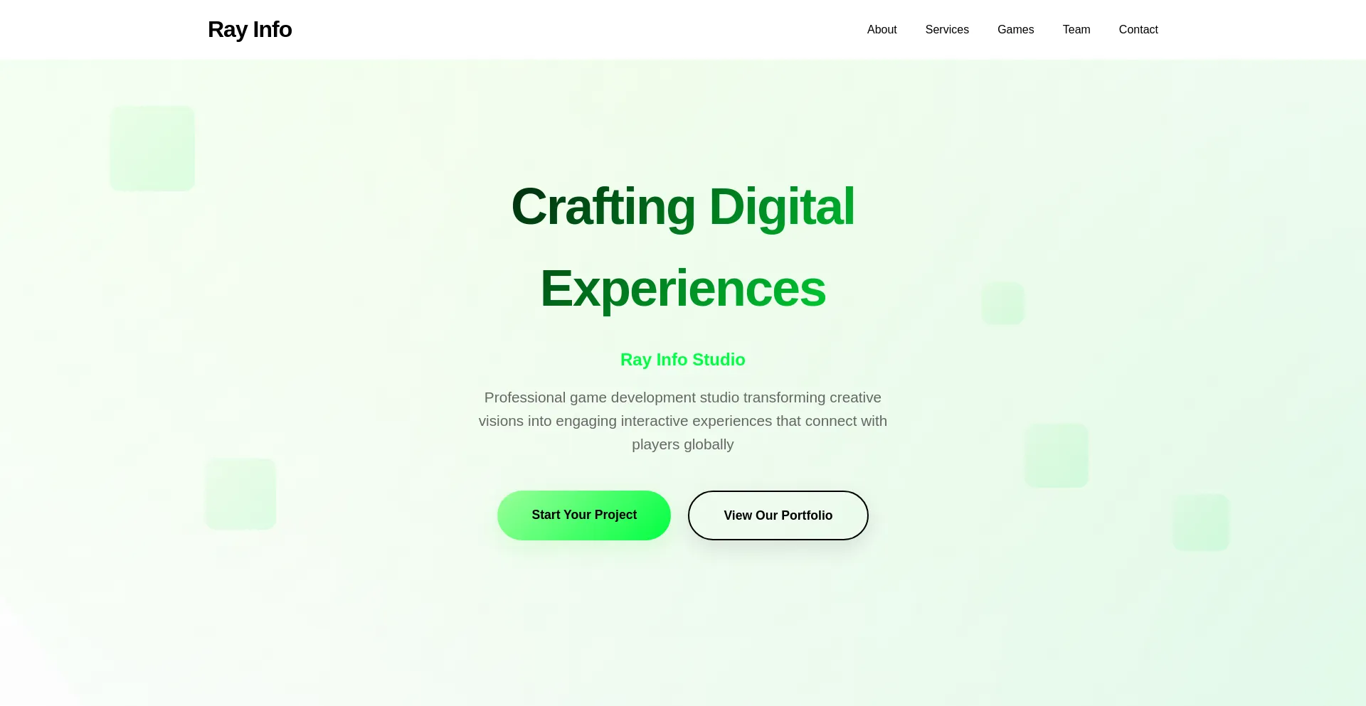 Website screenshot of Ray-info.com