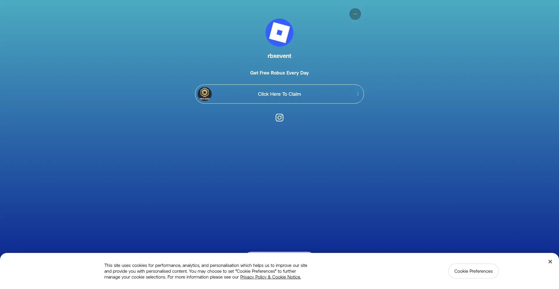 Website screenshot of Rbx1.tech