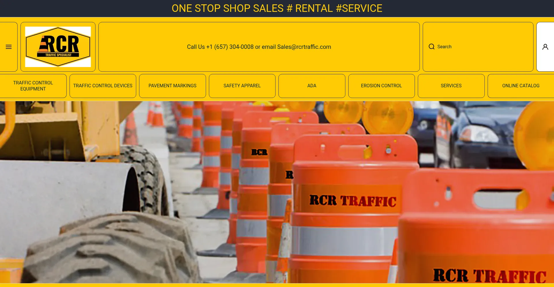 Website screenshot of Rcrtraffic.com