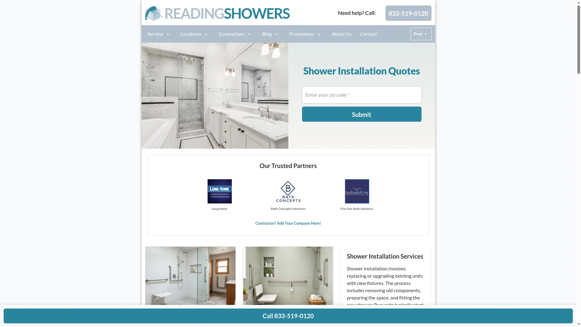 Readingshowers.com