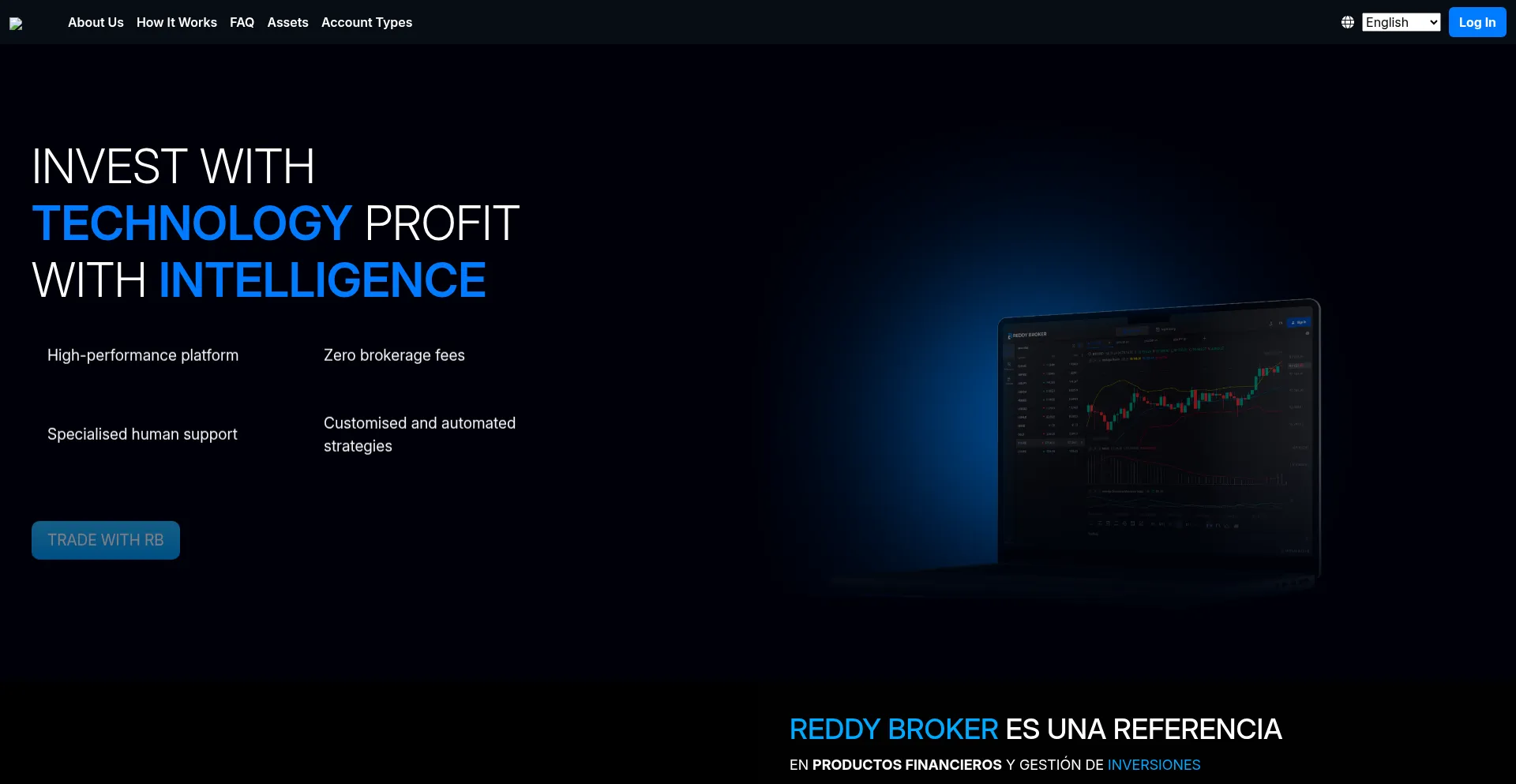 Website screenshot of Reddybroker.com
