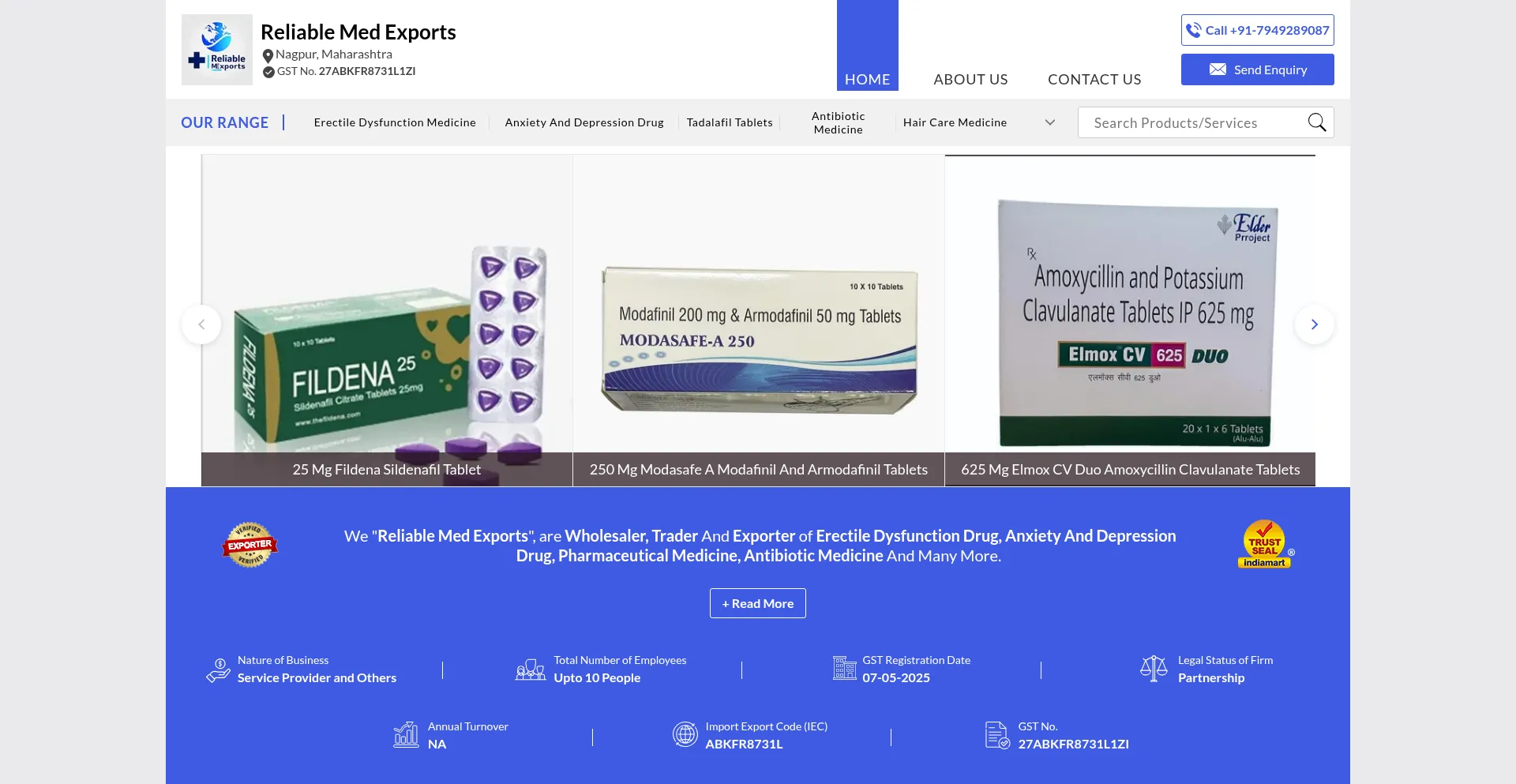 Reliablemedexports.com est-il Sûr et Fiable ?