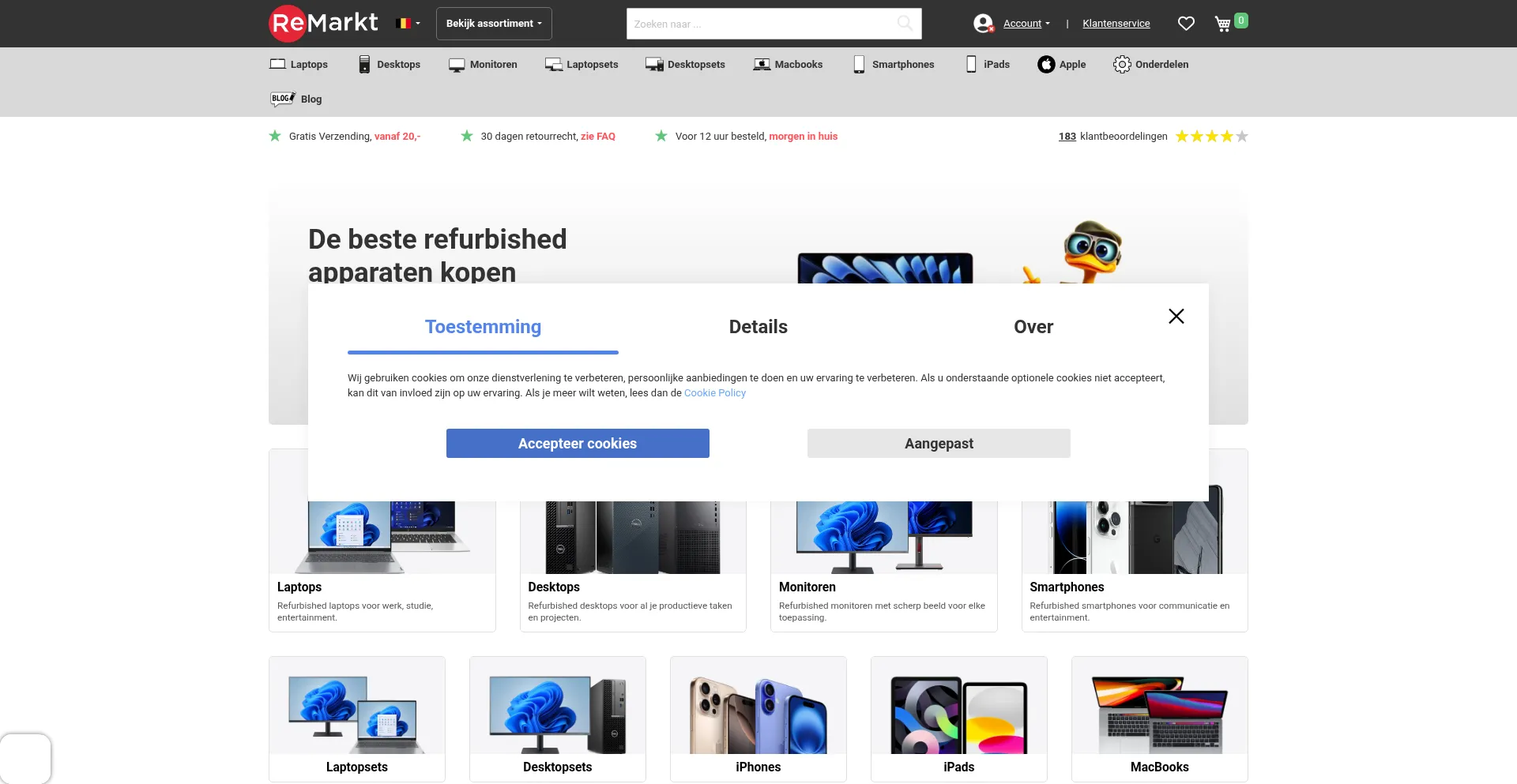 Remarkt.be Screenshot