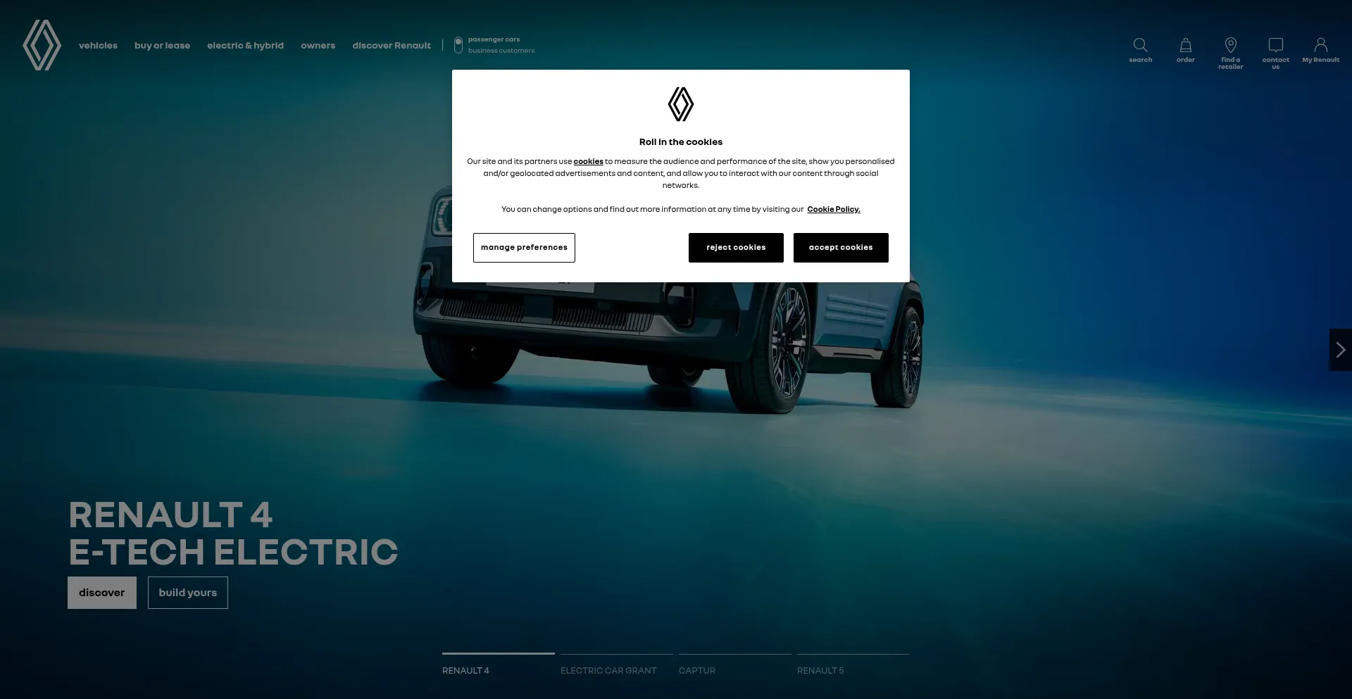 Renault.co.uk Screenshot